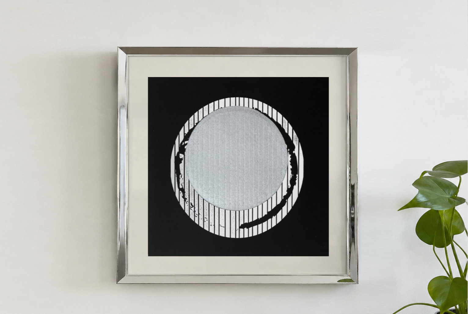 Enso V, original linocut print by Renata Guzera