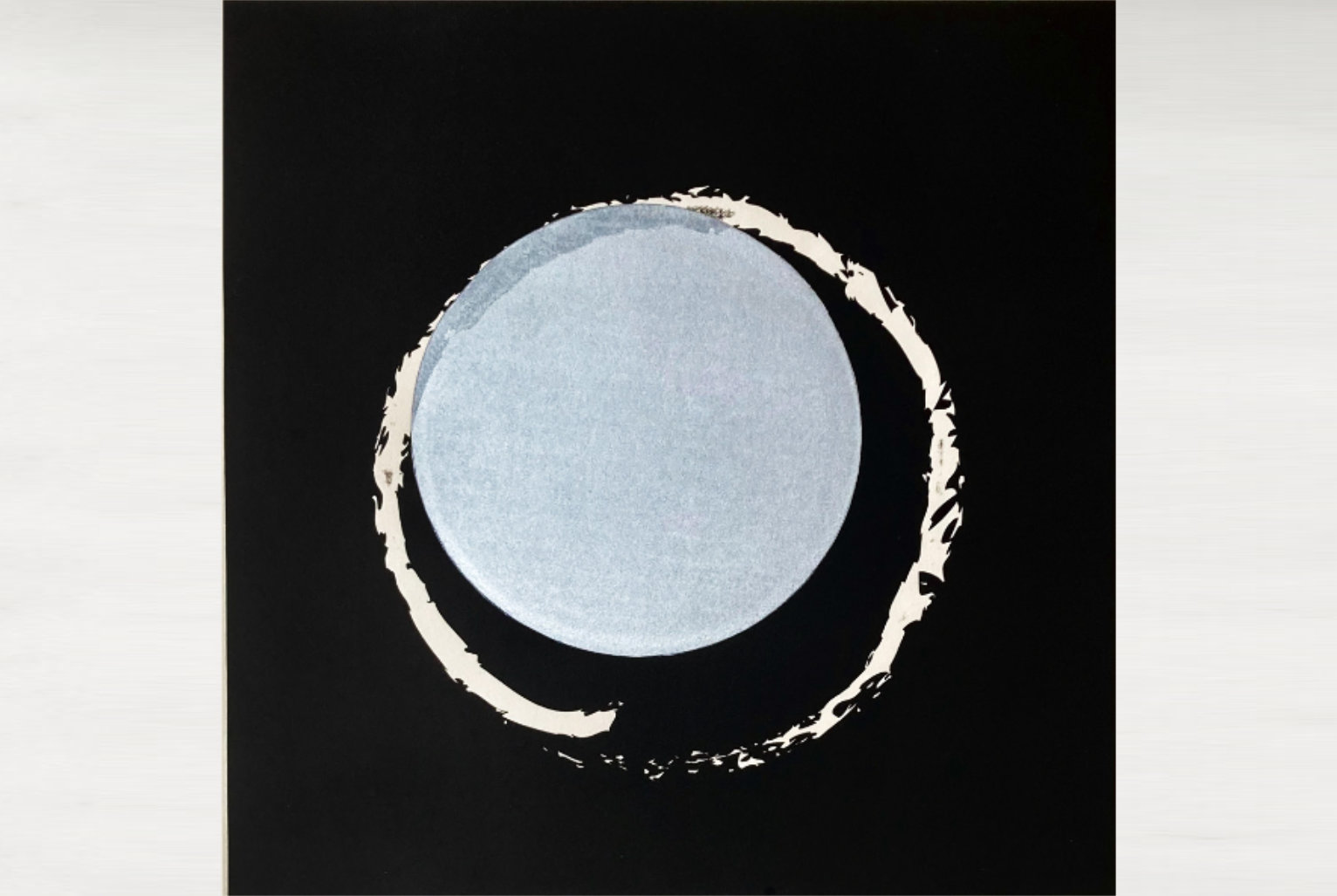 Enso, original linocut print by Renata Guzera