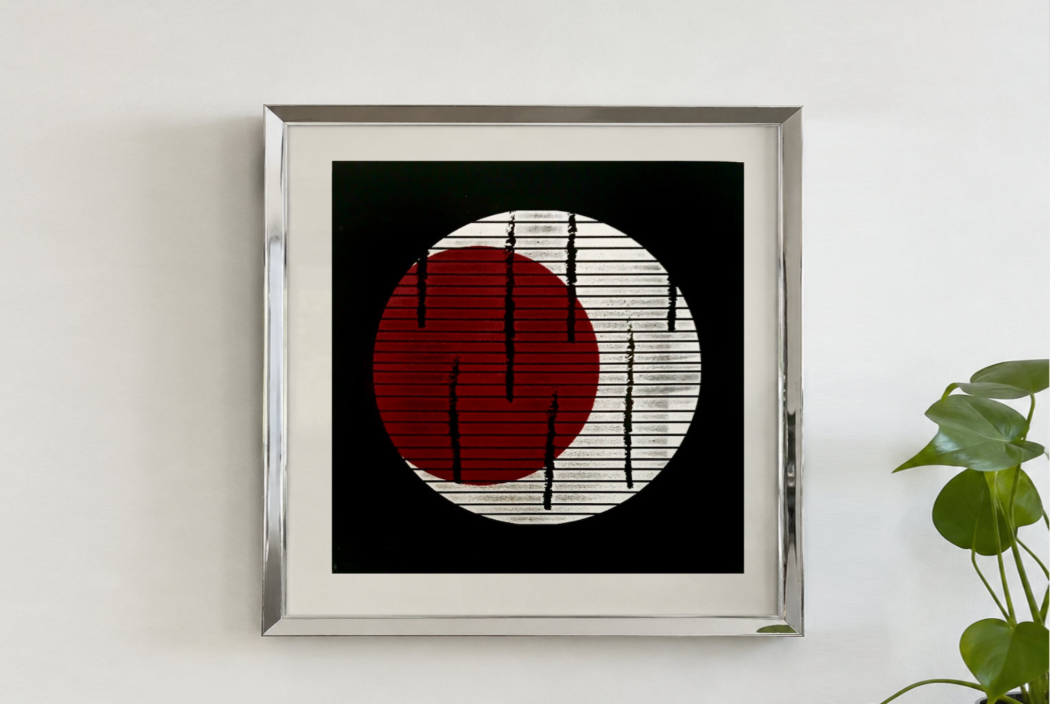 Japan, original linocut print by Renata Guzera