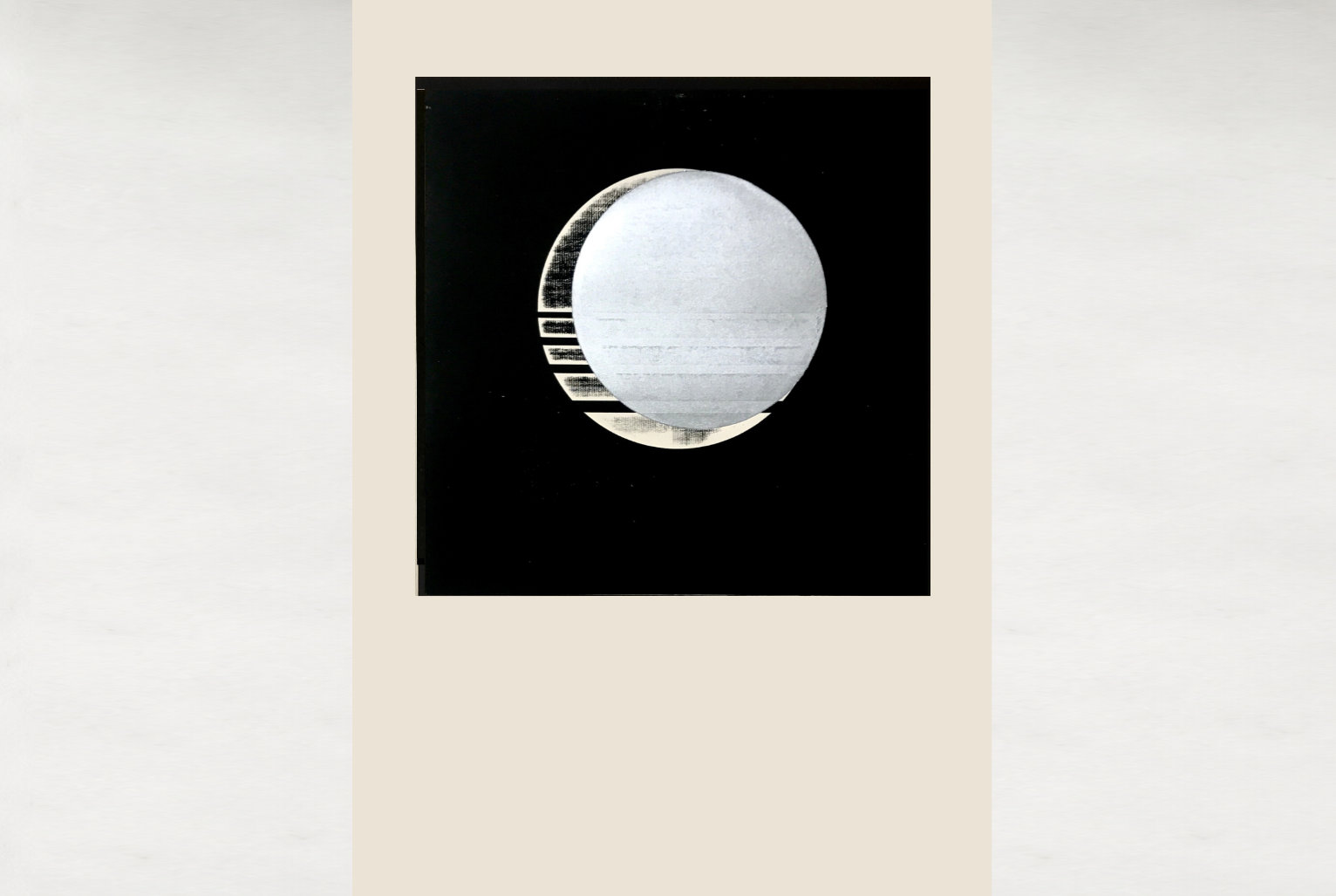 Moon I, original linocut print by Renata Guzera